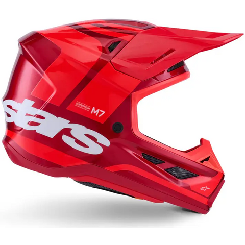 Casco Alpinestars S-M7 Core, Red Glossy