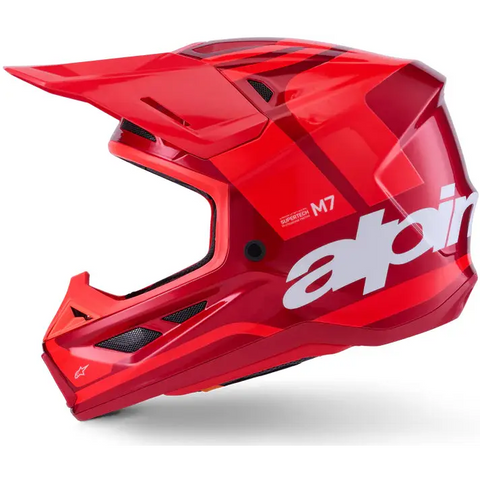 Casco Alpinestars S-M7 Core, Red Glossy