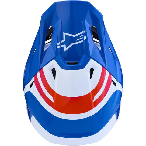 Casco Alpinestars S-M7 Core White/Blue/Orange