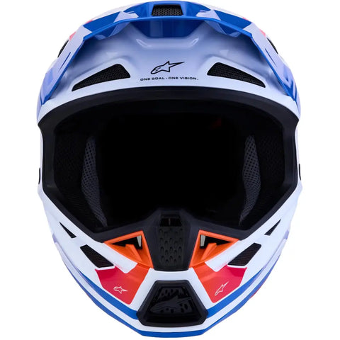 Casco Alpinestars S-M7 Core White/Blue/Orange