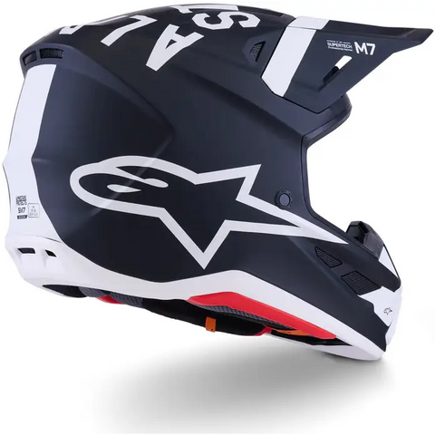 Casco Alpinestars S-M7 Dasher, Black/White Matt