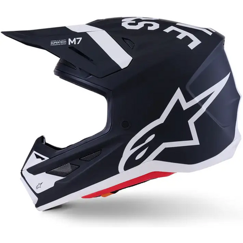 Casco Alpinestars S-M7 Dasher, Black/White Matt
