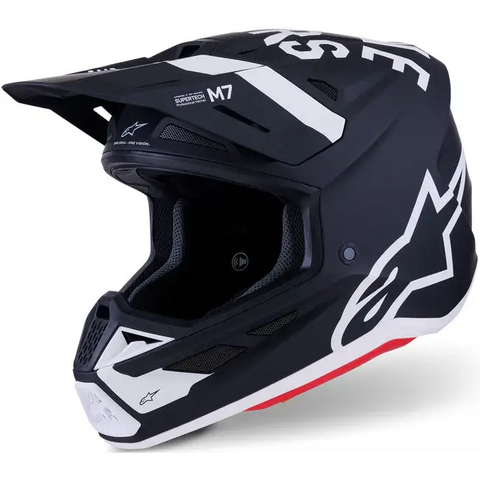 Casco Alpinestars S-M7 Dasher, Black/White Matt