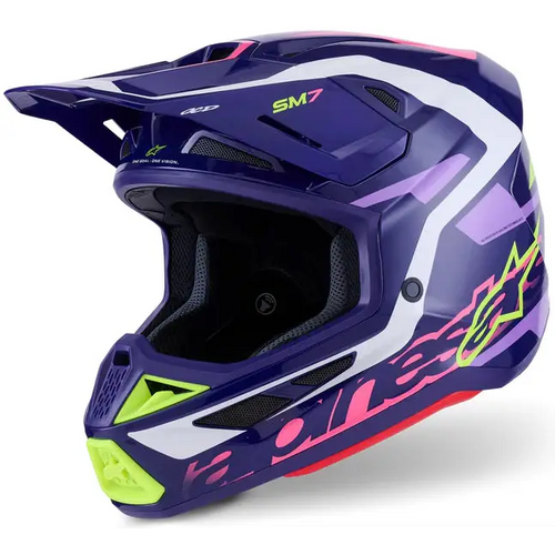 Casco Alpinestars S-M7 Deed Purple/Pink Glossy