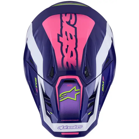 Casco Alpinestars S-M7 Deed, Purple/Pink Glossy