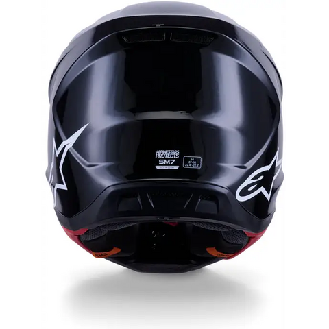 Casco Alpinestars S-M7 Solid, Black Glossy