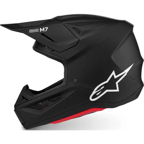 Casco Alpinestars S-M7 Solid Black Matt