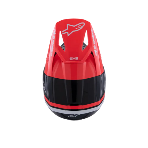 Casco Alpinestars SM3 ECE06/DOT Radium Black/Red Fluo/White Glossy