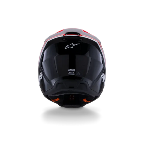 Casco Alpinestars SM3 ECE06/DOT Radium Black/Red Fluo/White Glossy