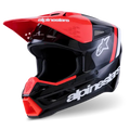 Casco Alpinestars SM3 ECE06/DOT Radium Black/Red Fluo/White