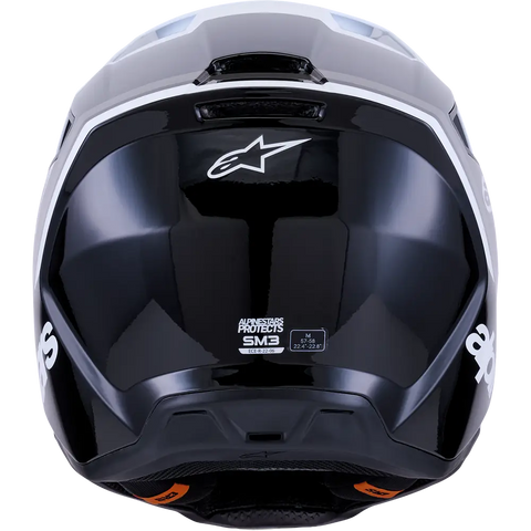 Casco Alpinestars SM3 ECE06/DOT Radium Black/White/Gray Glossy