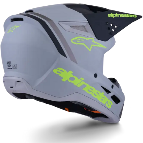 Casco Alpinestars SM3 ECE06/DOT Radium, Gray/Black/Yellow Fluo Matt