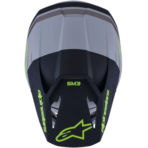 Casco Alpinestars SM3 ECE06/DOT Radium, Gray/Black/Yellow Fluo Matt