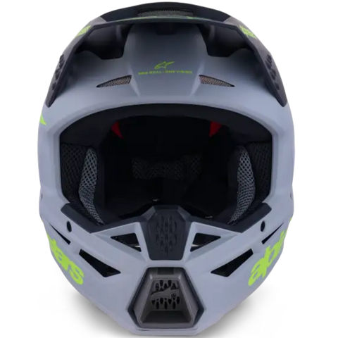 Casco Alpinestars SM3 ECE06/DOT Radium, Gray/Black/Yellow Fluo Matt