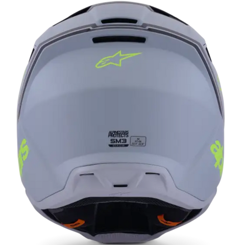 Casco Alpinestars SM3 ECE06/DOT Radium, Gray/Black/Yellow Fluo Matt