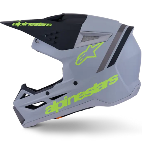Casco Alpinestars SM3 ECE06/DOT Radium, Gray/Black/Yellow Fluo Matt