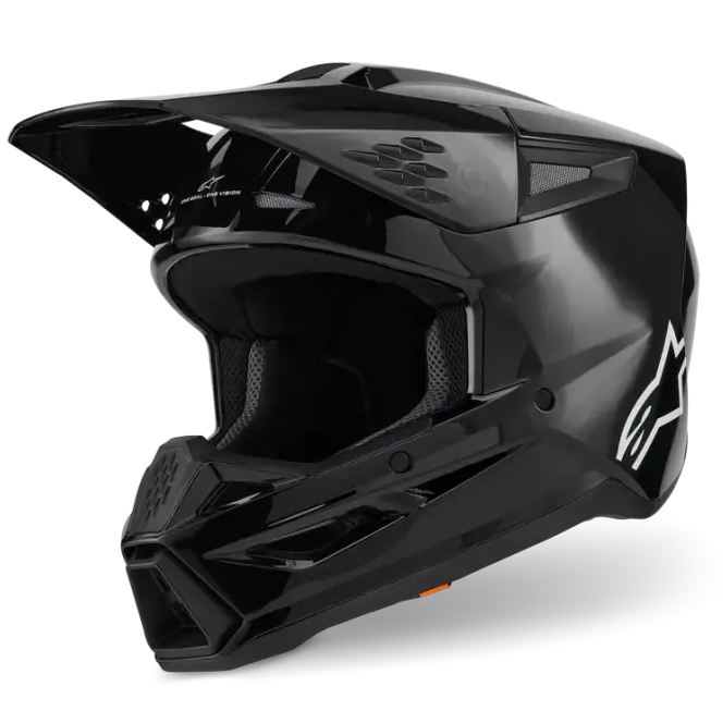 Casco Alpinestars SM3 ECE06/DOT Solid Black Glossy