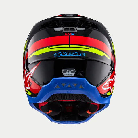 Casco Alpinestars SM5 Action 2 Black/Yellow Fluo/Bright Red Glossy