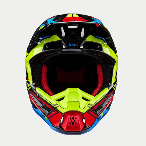 Casco Alpinestars SM5 Action 2 Black/Yellow Fluo/Bright Red Glossy