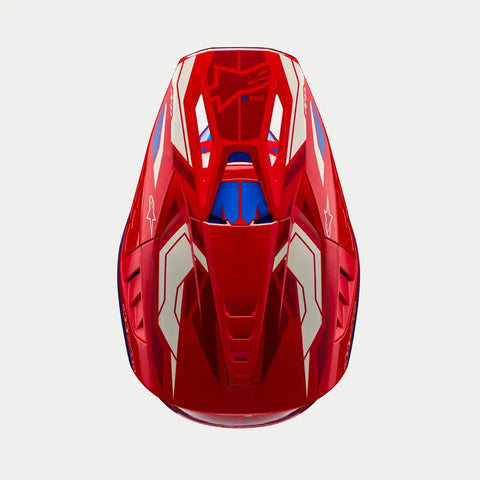 Casco Alpinestars SM5 Action 2 Bright Red/Blue Glossy