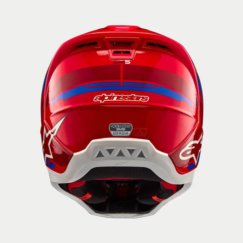 Casco Alpinestars SM5 Action 2 Bright Red/Blue Glossy