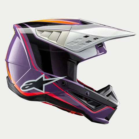 Casco Alpinestars SM5 Sail Violet/Black/Silver Glossy