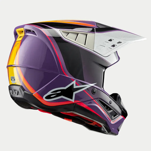 Casco Alpinestars SM5 Sail Violet/Black/Silver Glossy