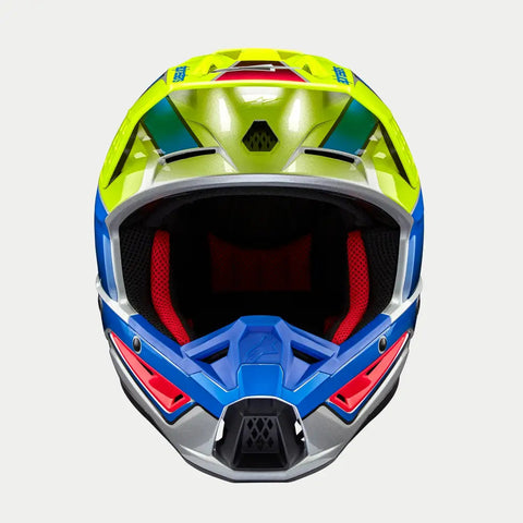 Casco Alpinestars SM5 Sail Yellow Fluo/Enamel/Blue Silver Glossy