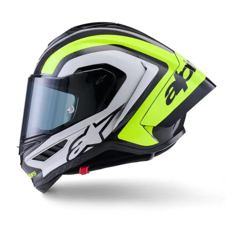 Casco Alpinestars Supertech R10 Arius Black/Silver/Yellow Fluo Glossy