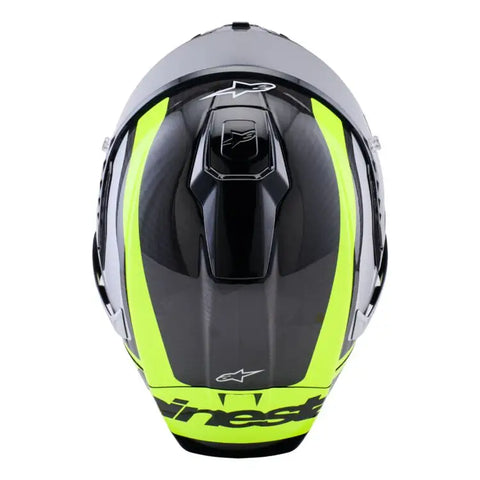 Casco Alpinestars Supertech R10 Arius Black/Silver/Yellow Fluo Glossy