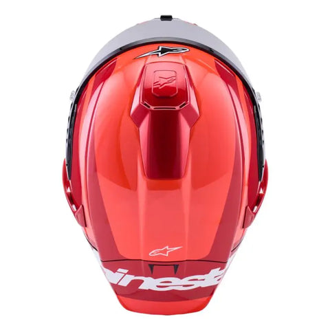 Casco Alpinestars Supertech R10 Arius Black/White/Double Red Glossy