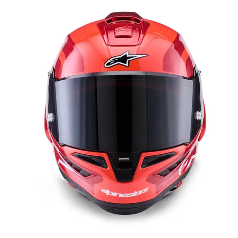 Casco Alpinestars Supertech R10 Arius Black/White/Double Red Glossy