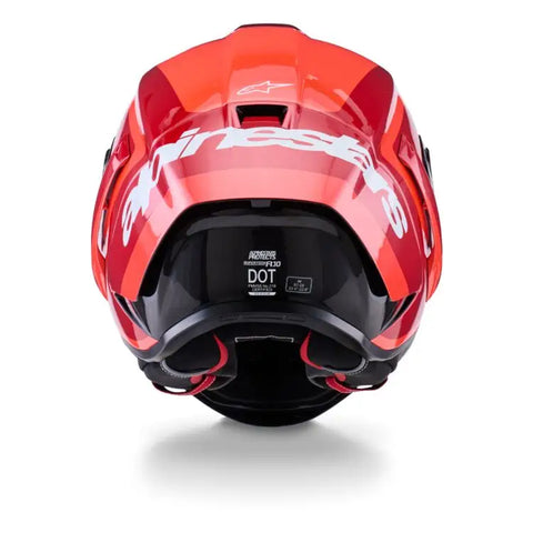 Casco Alpinestars Supertech R10 Arius Black/White/Double Red Glossy