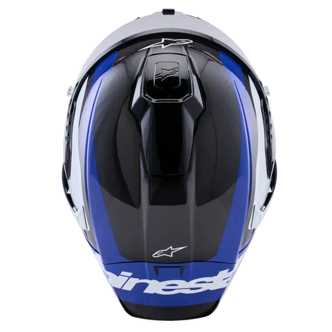 Casco Alpinestars Supertech R10 Arius Gloss Black/White/Blue