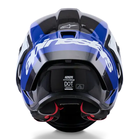 Casco Alpinestars Supertech R10 Arius Gloss Black/White/Blue