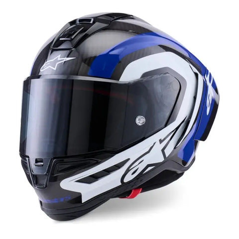Casco Alpinestars Supertech R10 Arius Gloss Black/White/Blue