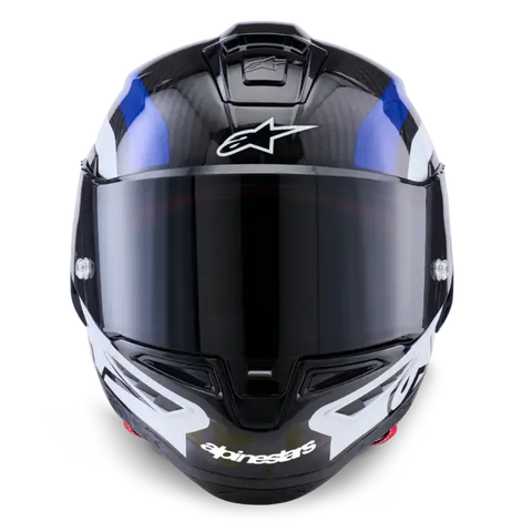 Casco Alpinestars Supertech R10 Arius Gloss Black/White/Blue