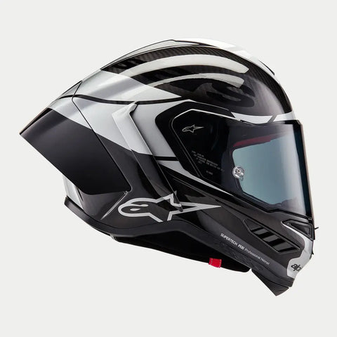 Casco Alpinestars Supertech R10 Element Black/Carbon Silver/Black Glossy