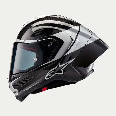 Casco Alpinestars Supertech R10 Element Black/Carbon Silver/Black Glossy