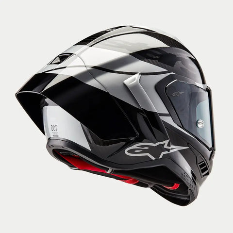 Casco Alpinestars Supertech R10 Element Black/Carbon Silver/Black Glossy