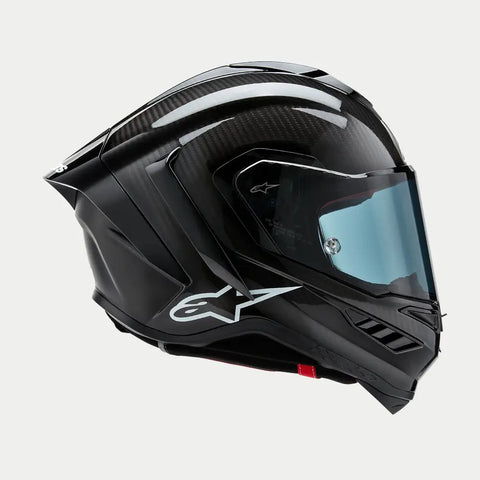 Casco Alpinestars Supertech R10 Solid Black Carbon Matte & Glossy