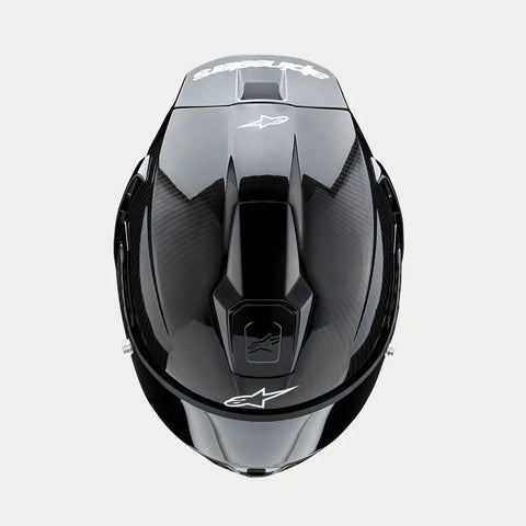 Casco Alpinestars Supertech R10 Solid Black Carbon Matte & Glossy