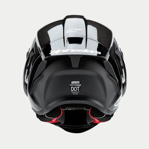 Casco Alpinestars Supertech R10 Solid Black Carbon Matte & Glossy
