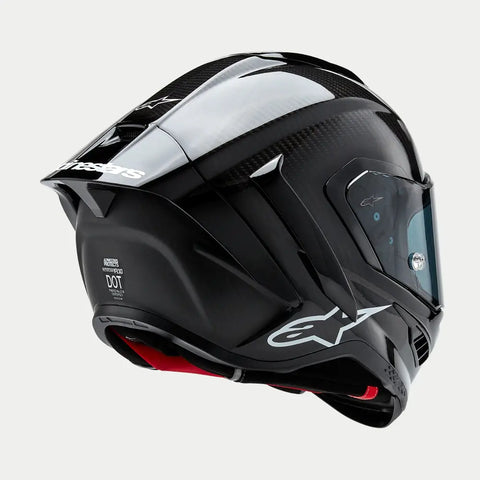 Casco Alpinestars Supertech R10 Solid Black Carbon Matte & Glossy