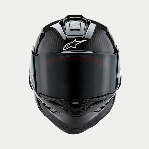 Casco Alpinestars Supertech R10 Solid Black Carbon Matte & Glossy