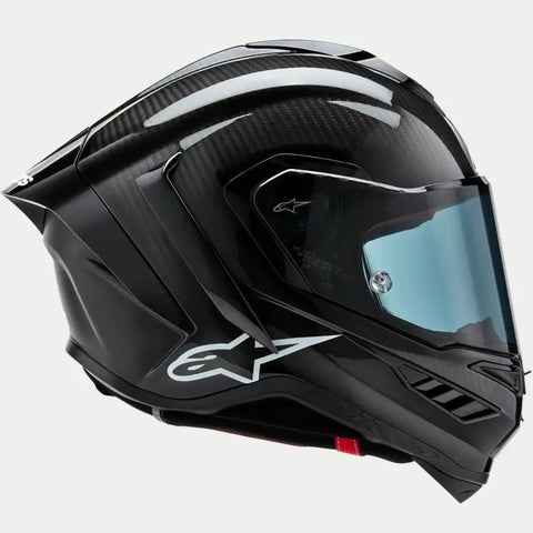 Casco Alpinestars Supertech R10 Solid Black Carbon Matte & Glossy