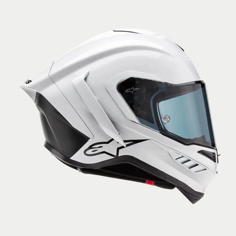 Casco Alpinestars Supertech R10 Solid White Glossy/Black Matte