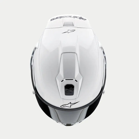 Casco Alpinestars Supertech R10 Solid White Glossy/Black Matte