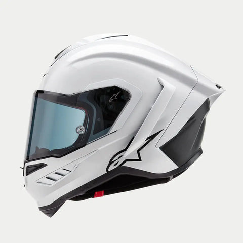 Casco Alpinestars Supertech R10 Solid White Glossy/Black Matte