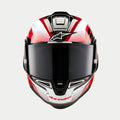 Casco Alpinestars Supertech R10 Team Black/Carbon Red/White Glossy